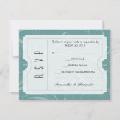 Carte RSVP Dusty Blue Mariage (Devant)