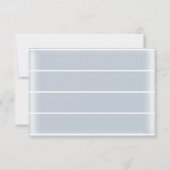 Carte RSVP Dusty Blue Nautical Wedding (Dos)