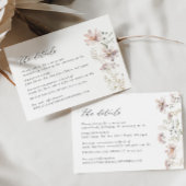 Carte RSVP Dusty Rose Fleur sauvage Floral Wedding