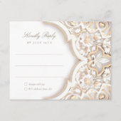 Carte RSVP Elegance Florale Islamique (Devant)