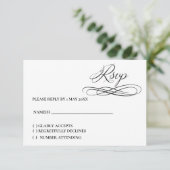 Carte RSVP Elegant (Debout devant)