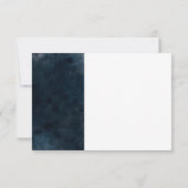 Carte RSVP Elegant Blue Mariage Response (Dos)
