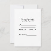 Carte RSVP Elegant Purple Orchids (Dos)