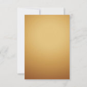 Carte RSVP Elegant Ripple Cream & Gold (Dos)