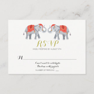 Carte RSVP Elephant