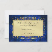 Carte RSVP Empereur en verre bleu (Dos)