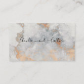 Carte RSVP en ligne du Mariage de carrière de cuiv (Dos)