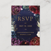 Carte RSVP en ligne du Mariage de la marine de Bou (Devant)