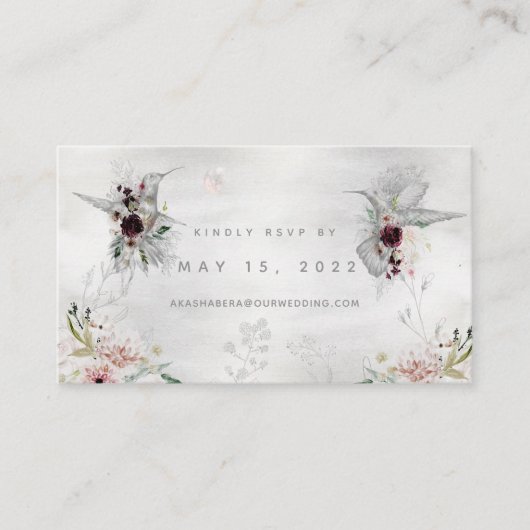 Carte RSVP en ligne Ethereal Love Mariage (Devant)