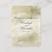 Carte RSVP en ligne Gold & Sage Watercolor (Dos)