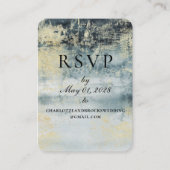 Carte RSVP en ligne pour peinture verte et or sur (Devant)