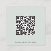 Carte RSVP en ligne QR Code Greenery Mariage (Dos)