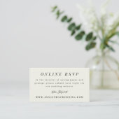 Carte RSVP en ligne Simple Branch Mariage Suite (Debout devant)