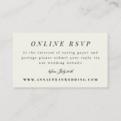 Carte RSVP en ligne Simple Branch Mariage Suite (Devant)