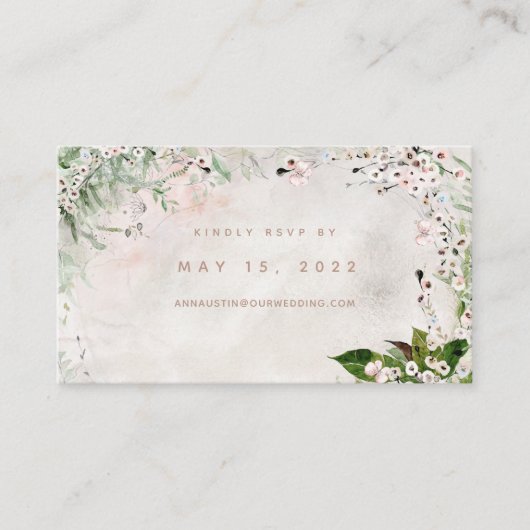 Carte RSVP en ligne Whischer & Blush Mariage (Devant)