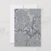 Carte RSVP en métal doré Tour Eiffel (Dos)