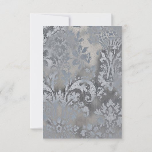 Carte RSVP en métal doré Tour Eiffel (Dos)