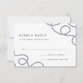 Carte RSVP enfichable | BLANCHE (Devant)