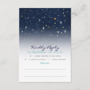 Carte RSVP étoile
