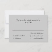 Carte RSVP étoile multicolore de David N'importe q (Dos)