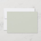 Carte RSVP Eucalyptus Green Foliage Wedding (Dos)