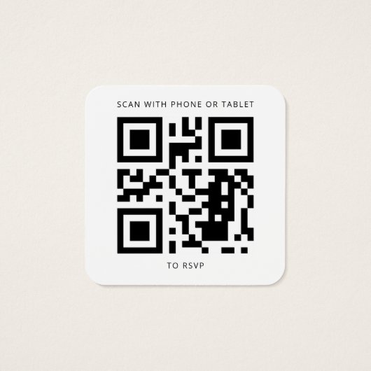 Carte RSVP Eucalyptus Greenery Mariage QR Code (Dos)