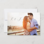 Carte RSVP Eucalyptus Greenery Wedding (Dos)