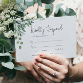 Carte RSVP Eucalyptus Wedding
