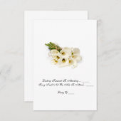 Carte RSVP - Faire-part de mariage "Calla Lilies" (Devant / Derrière)