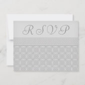 Carte RSVP Faire-part de mariage de noeud céleste  (Dos)