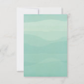 Carte RSVP Faire-part de mariage de rappel floral (Dos)