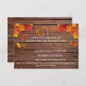 Carte RSVP Fall In Love (Devant / Derrière)