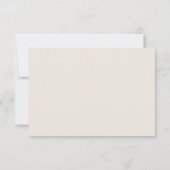 Carte RSVP Feuille Palm moderne simple (Dos)