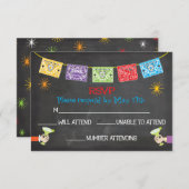 Carte RSVP Fiesta mexicaine (Devant / Derrière)