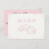 Carte RSVP Fille Bébé Dessinée à la main (Devant / Derrière)