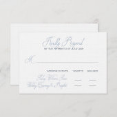 Carte RSVP finale pour Jessie (Devant / Derrière)