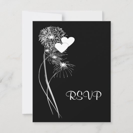 Carte RSVP Fireworks (Devant)