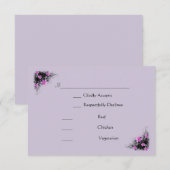Carte Rsvp Fleur Clematis (Devant / Derrière)