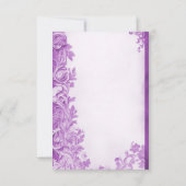 Carte RSVP fleurie violette (Dos)