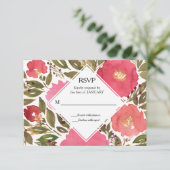 Carte RSVP Fleurs Bloom (Debout devant)