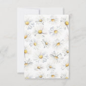 Carte RSVP Fleurs de marguerite blanche pour Maria (Dos)