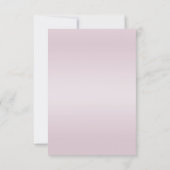 Carte RSVP Fleurs Roses Modernes (Dos)