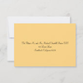 Carte RSVP Fleurs sauvages & Mason Jar (Dos)