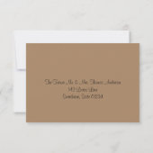 Carte RSVP Fleurs sauvages & Mason Jar (Dos)