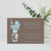 Carte RSVP Fleurs Sauvages & Pot en Terre Cuite (Debout devant)