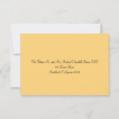 Carte RSVP Fleurs sauvages & Pot Mason (Dos)