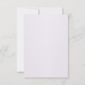 Carte RSVP Fleurs violettes élégant (Dos)