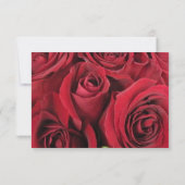 Carte RSVP Floral Rose rouge (Dos)