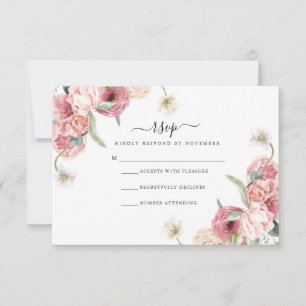 Carte RSVP florale   Annabeth