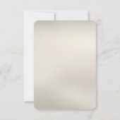 Carte RSVP Florale blanche (Dos)